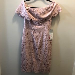 Blush Off The Shoulder Dress Never worn with tags